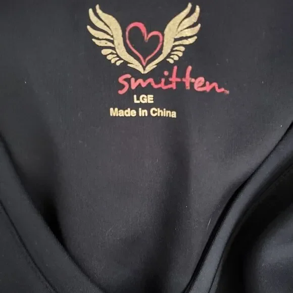 Smitten navy scrub top NWT L - Picture 4 of 4